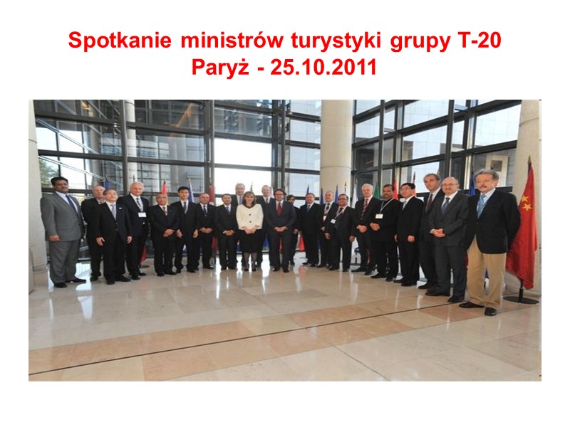 Spotkanie ministrów turystyki grupy T-20 Paryż - 25.10.2011
